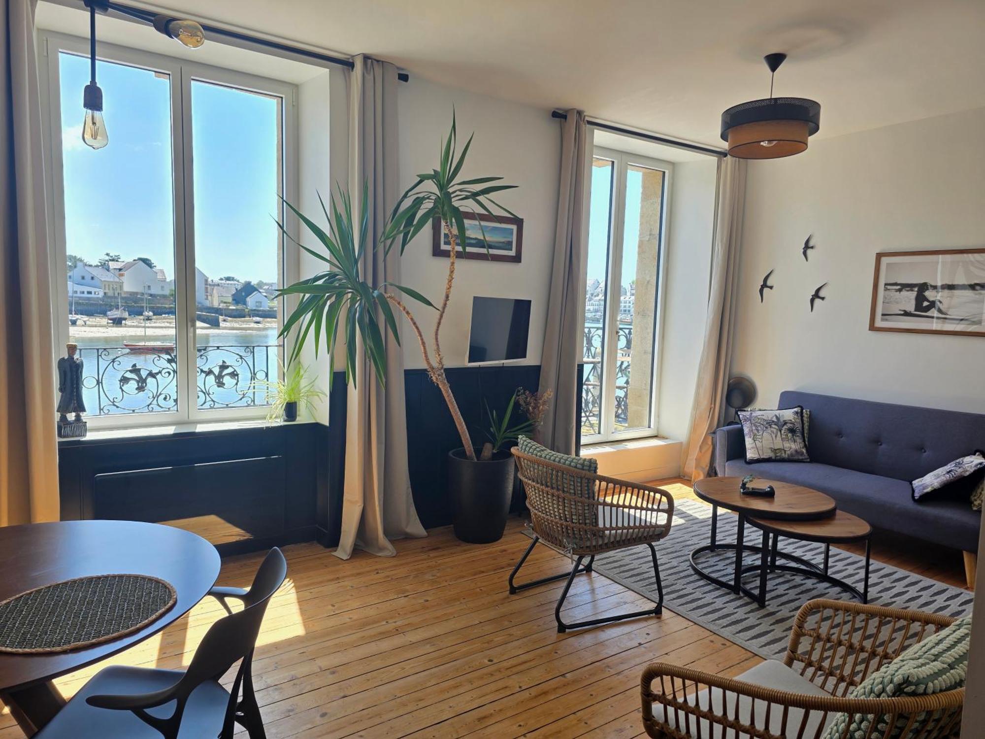 Anatoline Audierne Appart'Hotel Vue Mer - Sea & Harbor Stay Dış mekan fotoğraf